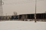 NS GP38-2 Locomotive in the yard